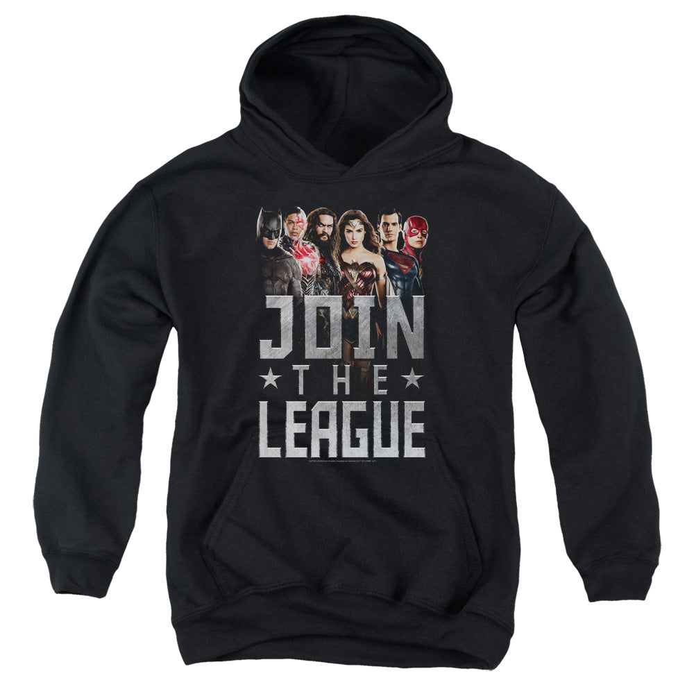 Justice League Movie Join the League Kids Youth Hoodie Black