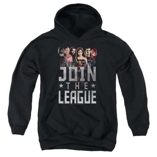Justice League Movie Join the League Kids Youth Hoodie Black
