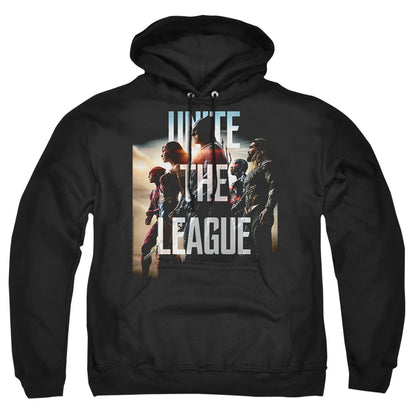Justice League Movie Dawn Mens Hoodie Black Officially Licensed