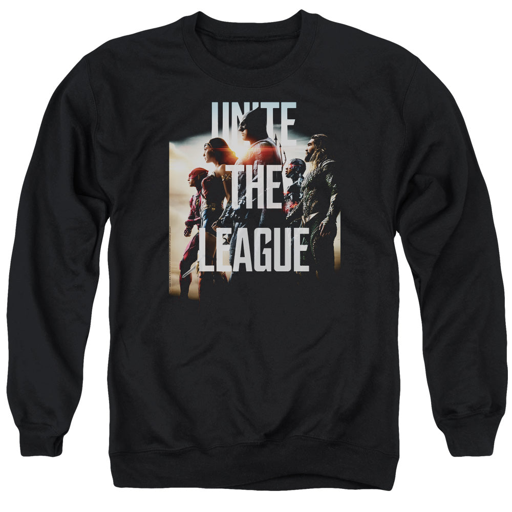 Justice League Movie Dawn Mens Crewneck Sweatshirt Black