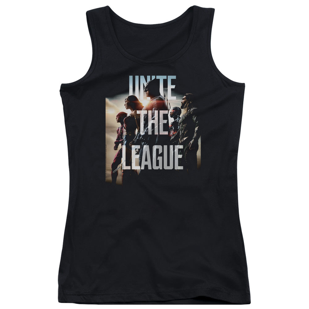 Justice League Movie Dawn Womens Tank Top Shirt Black