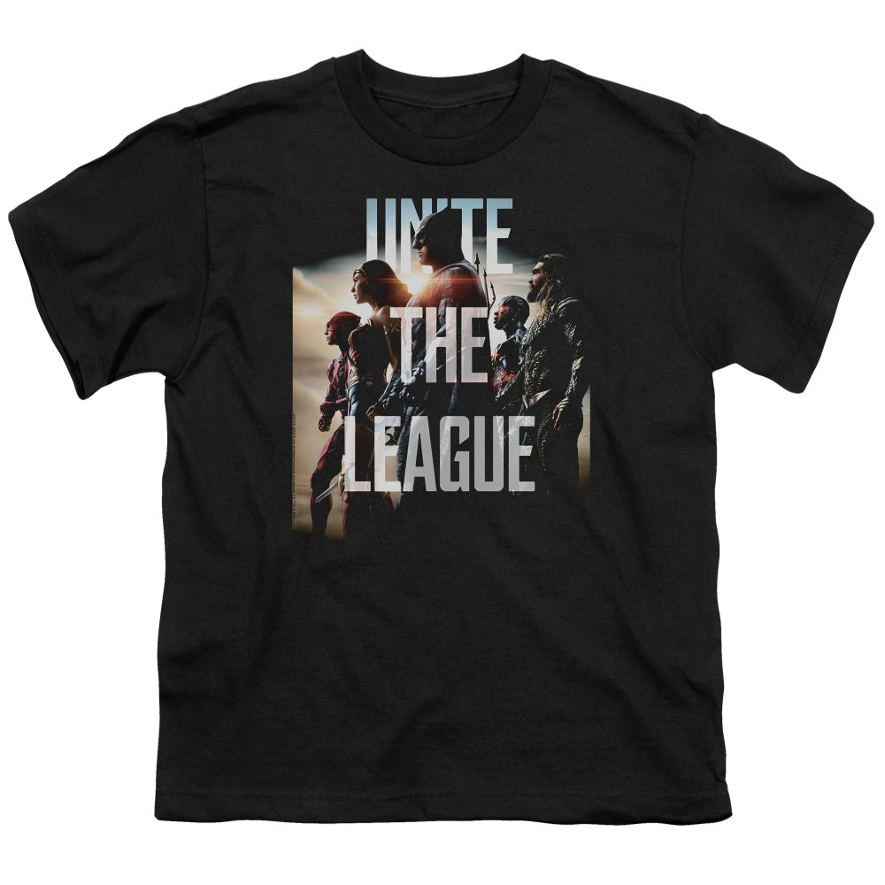 Justice League Movie Dawn Kids Youth T Shirt Black