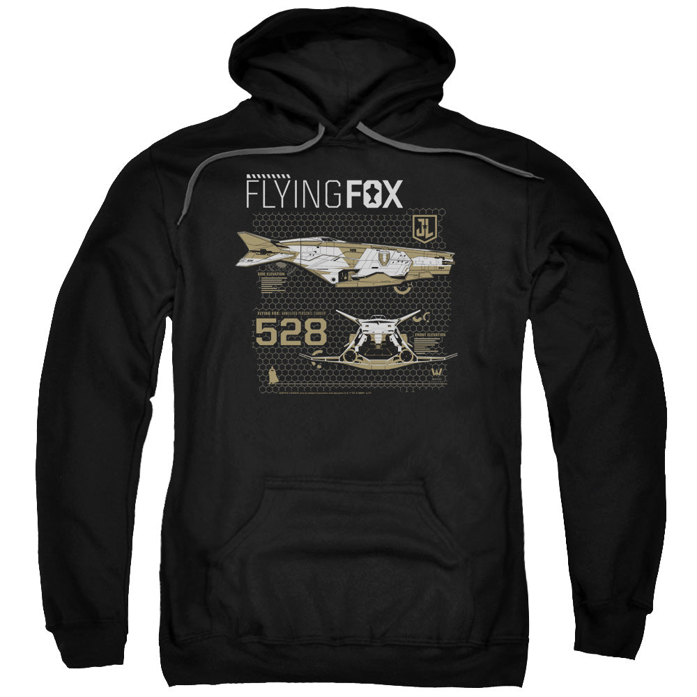 Justice League Movie Flying Fox Mens Hoodie Black