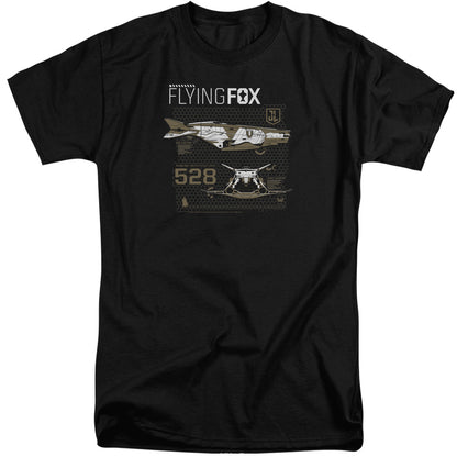 Justice League Movie Flying Fox Mens Tall T Shirt Black Officially Licensed