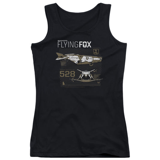 Justice League Movie Flying Fox Womens Tank Top Shirt Black