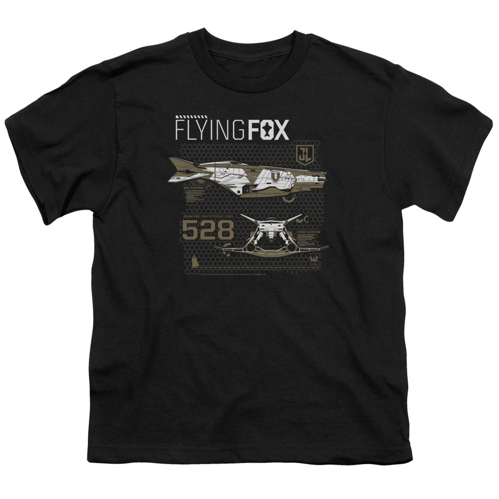 Justice League Movie Flying Fox Kids Youth T Shirt Black