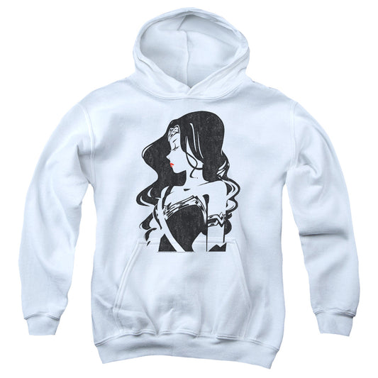 Justice League Movie Profile Kids Youth Hoodie White