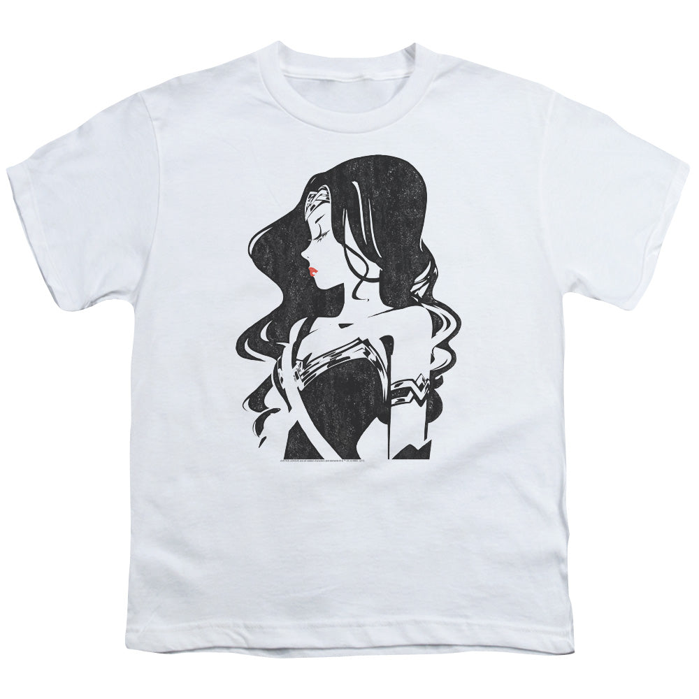 Justice League Movie Profile Kids Youth T Shirt White