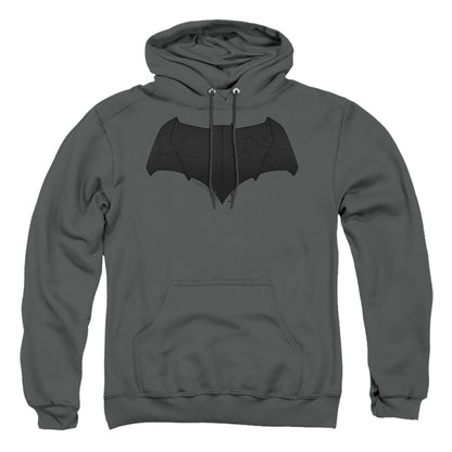 Justice League Movie Batman Logo Mens Hoodie Charcoal Officially Licensed