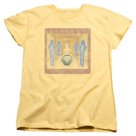 Journey Look Cover Womens T Shirt Yellow