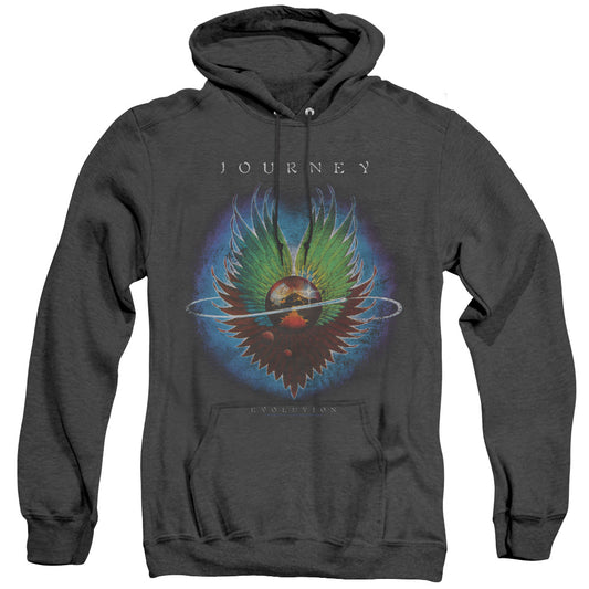 Journey Evolution Heather Mens Hoodie Black