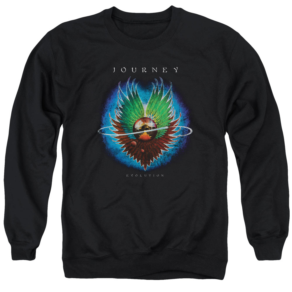 Journey Evolution Mens Crewneck Sweatshirt Black