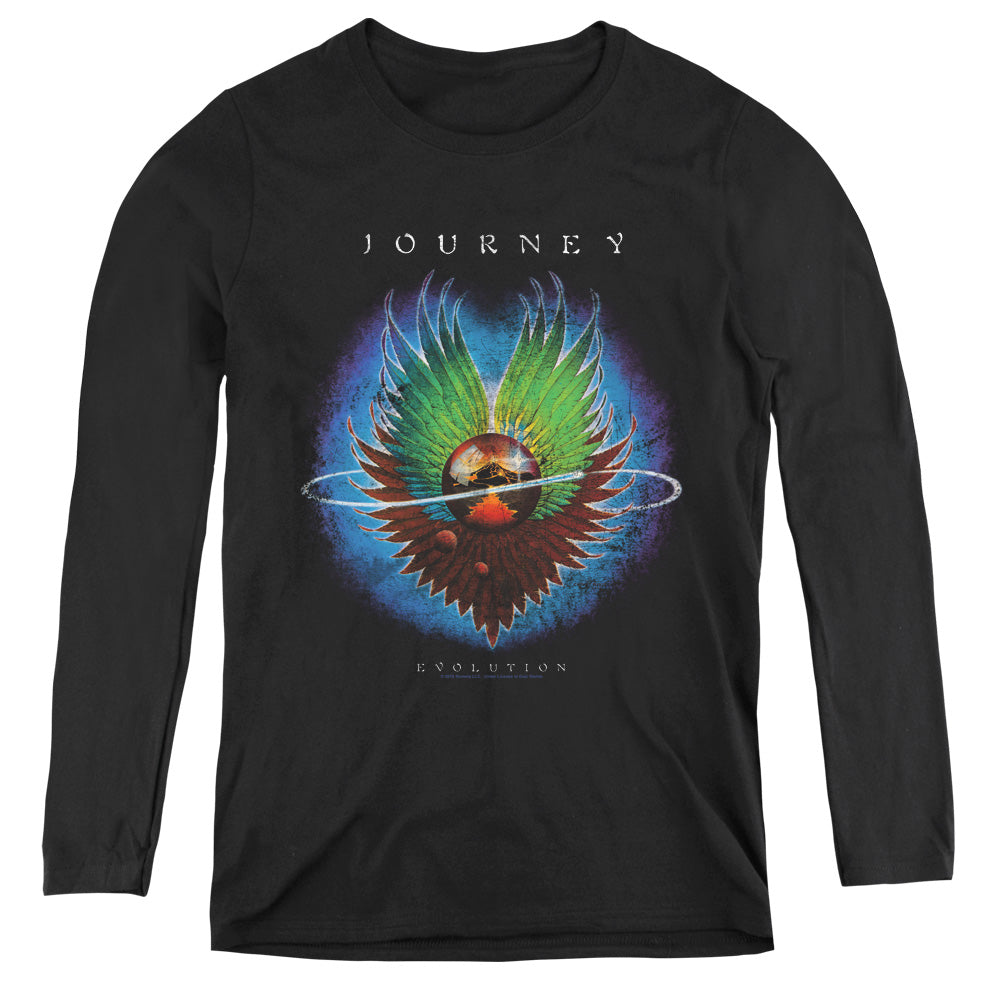 Journey Evolution Womens Long Sleeve Shirt Black