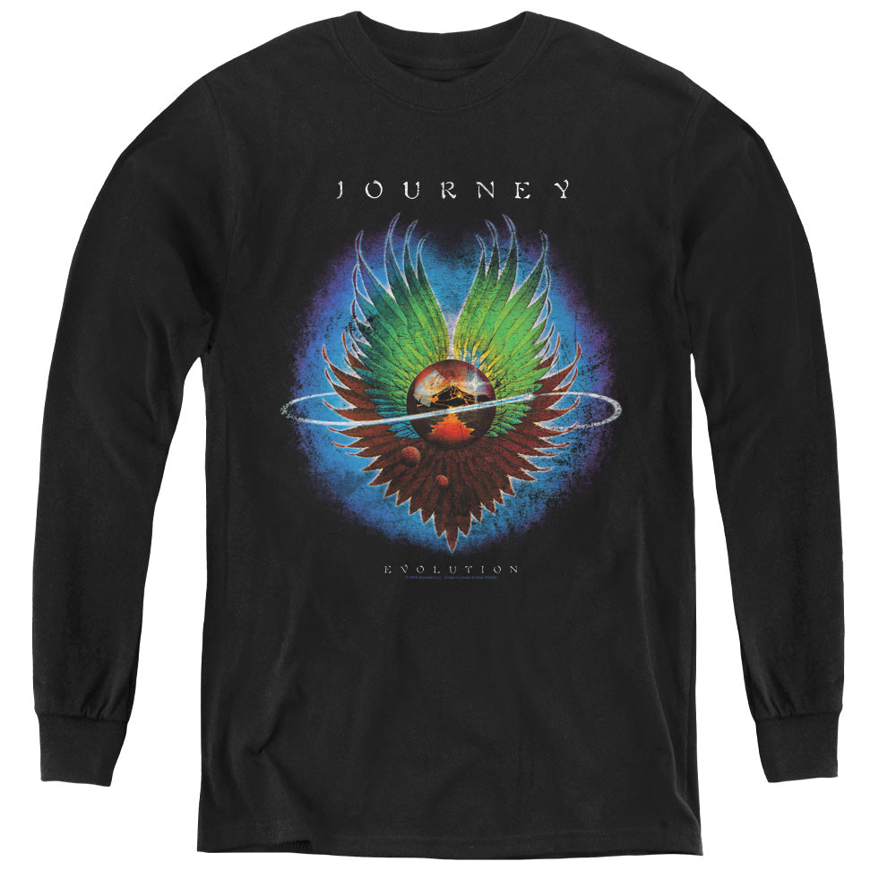 Journey Evolution Long Sleeve Kids Youth T Shirt Black