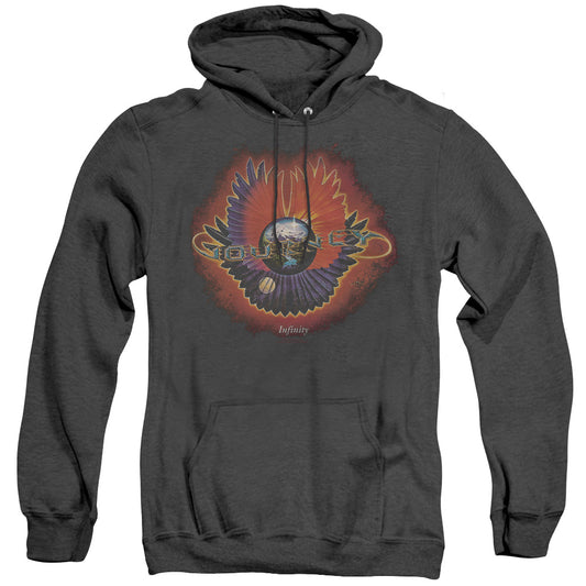 Journey Infinity Cover Heather Mens Hoodie Black