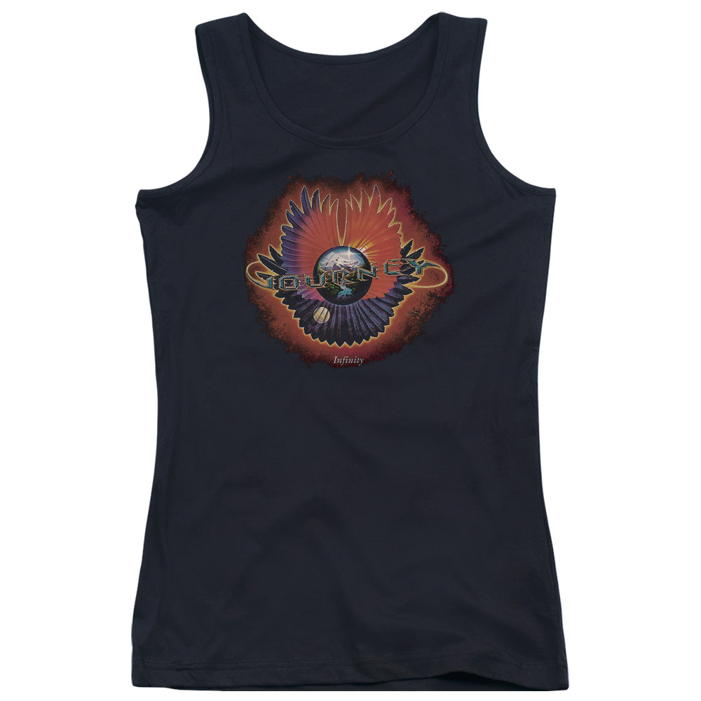 Journey Infinity Cover Womens Tank Top Shirt Black