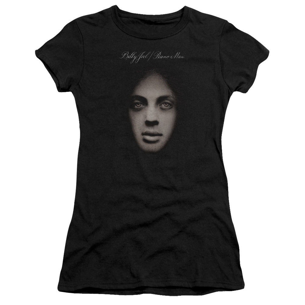 Billy Joel Piano Man Cover Junior Sheer Cap Sleeve Womens T Shirt Black