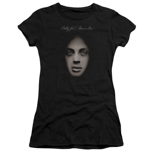 Billy Joel Piano Man Cover Junior Sheer Cap Sleeve Premium Bella Canvas Womens T Shirt Black