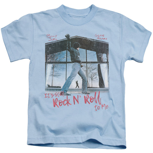 Billy Joel Glass Houses Juvenile Kids Youth T Shirt Light Blue