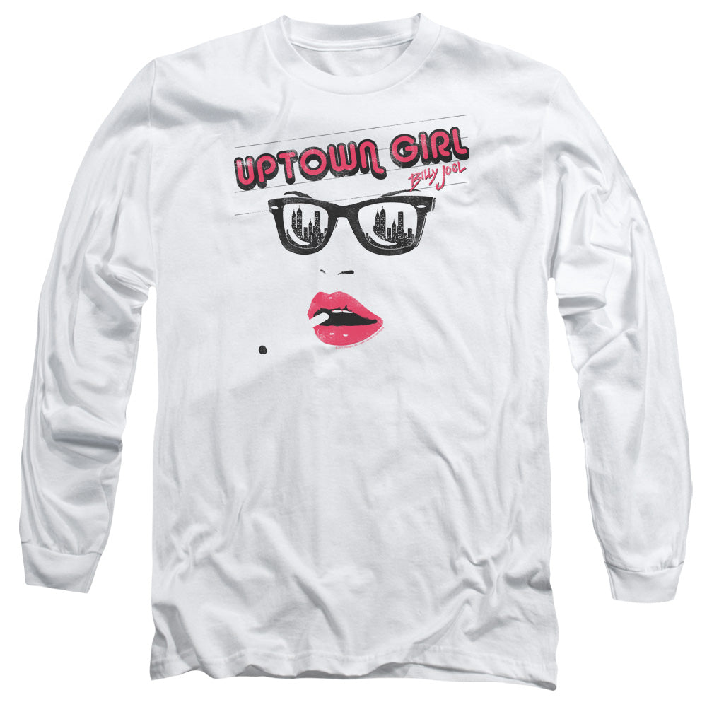 Billy Joel Uptown Girl Mens Long Sleeve Shirt White