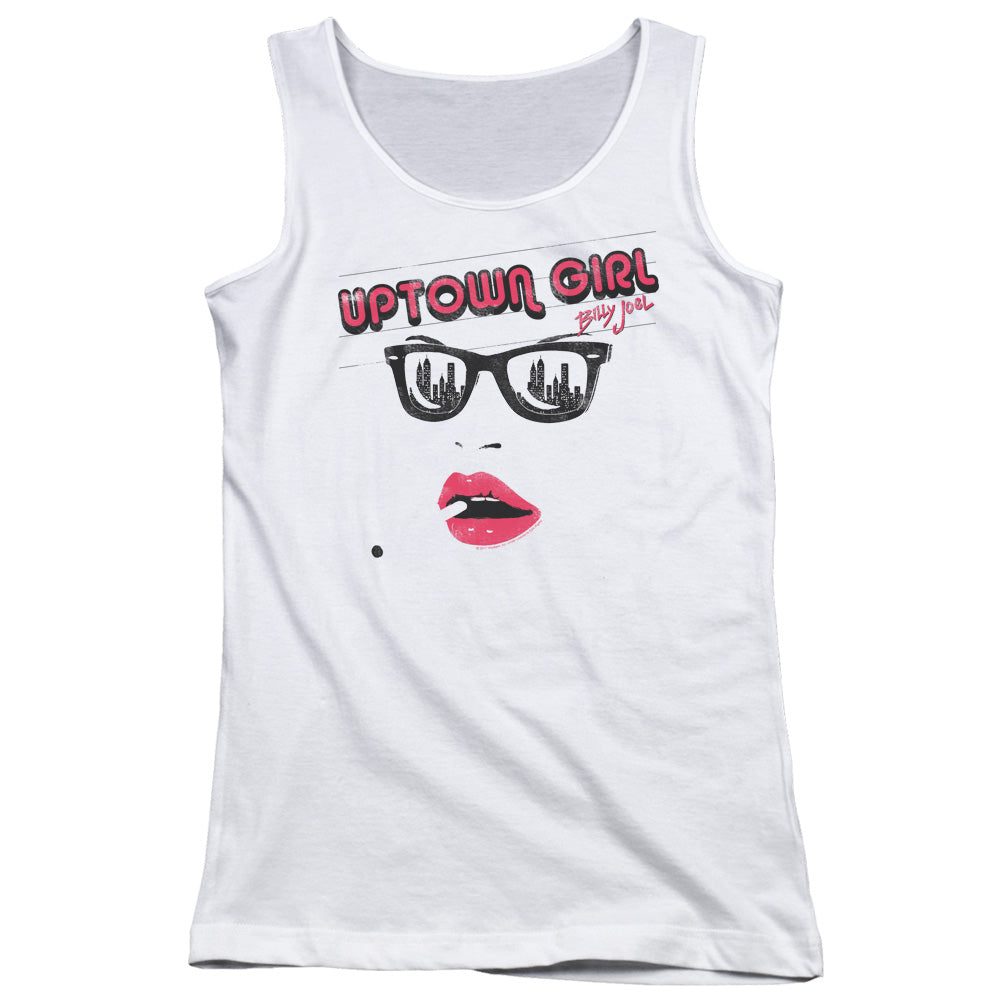 Billy Joel Uptown Girl Womens Tank Top Shirt White