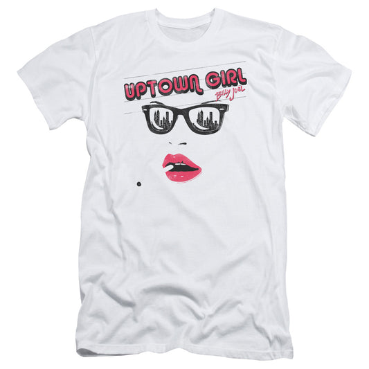 Billy Joel Uptown Girl Slim Fit Mens T Shirt White