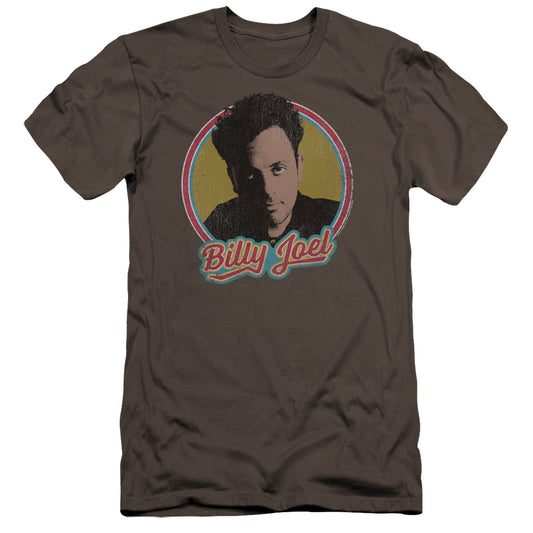 Billy Joel Billy Joel Premium Bella Canvas Slim Fit Mens T Shirt Charcoal