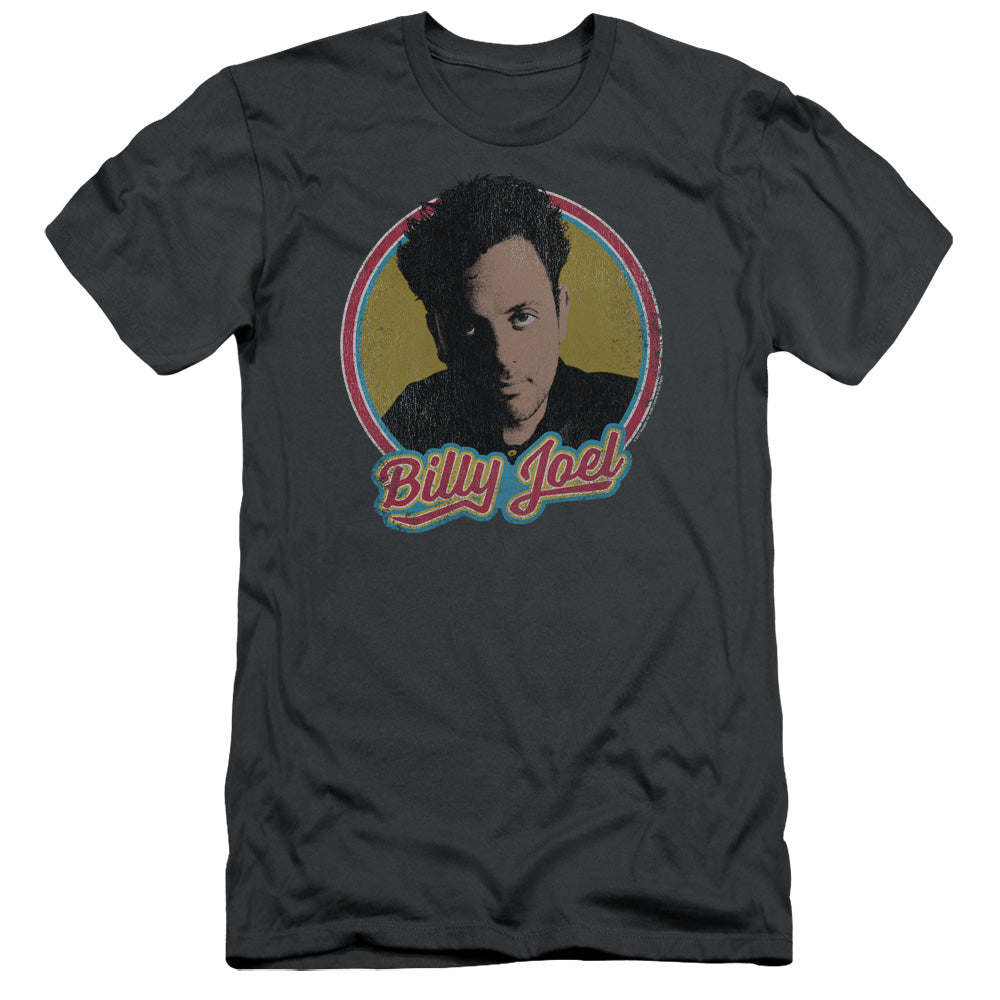 Billy Joel Billy Joel Slim Fit Mens T Shirt Charcoal