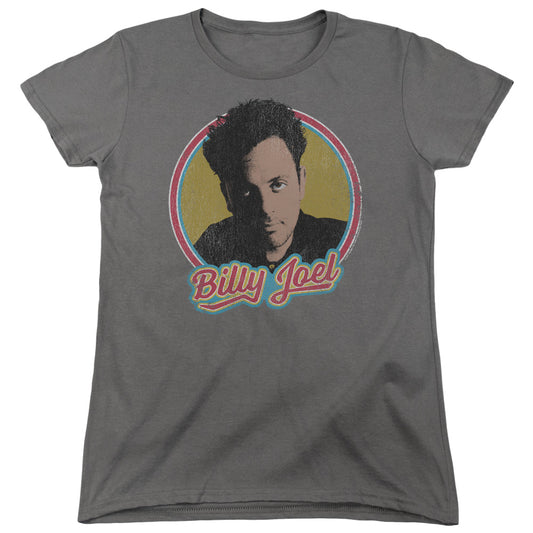 Billy Joel Billy Joel Womens T Shirt Charcoal