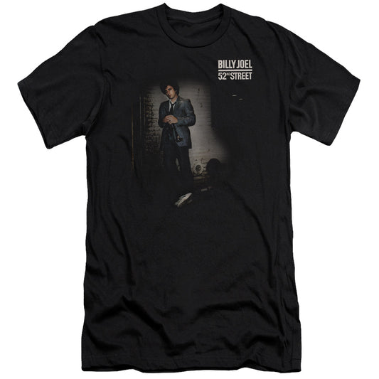 Billy Joel 52nd Street Slim Fit Mens T Shirt Black