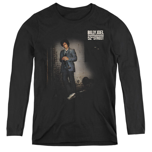 Billy Joel 52nd Street Womens Long Sleeve Shirt Black