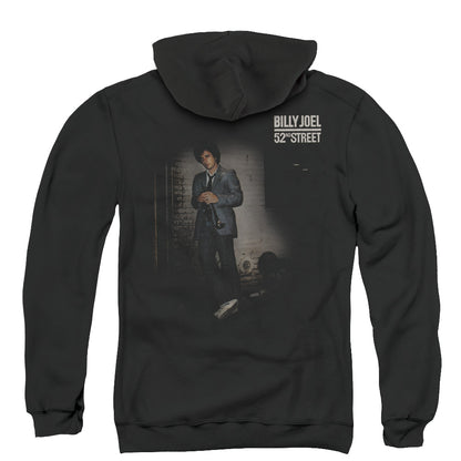 Billy Joel 52nd Street Back Print Zipper Mens Hoodie Black