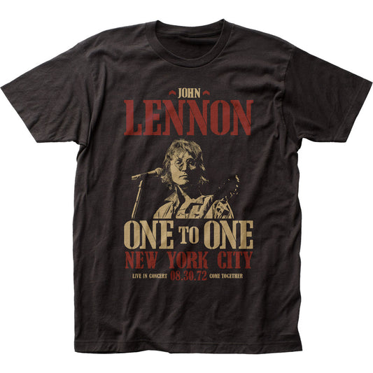 John Lennon One To One Mens T Shirt Black