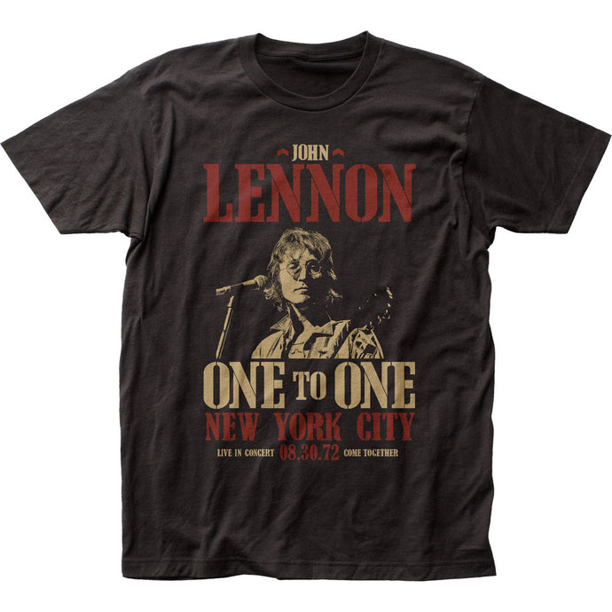John Lennon One To One Mens T Shirt Black