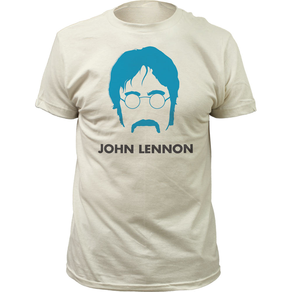 John Lennon Silhouette Mens T Shirt Natural