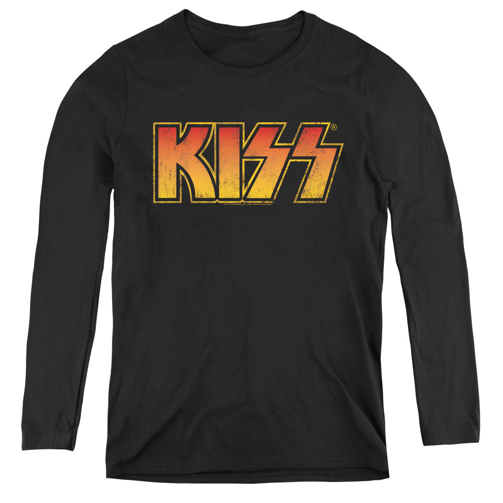 KISS Classic Womens Long Sleeve Shirt Black