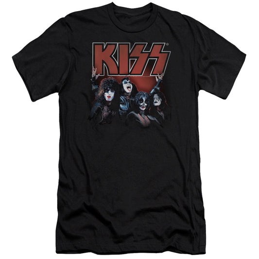 KISS Kings Premium Bella Canvas Slim Fit Mens T Shirt Black