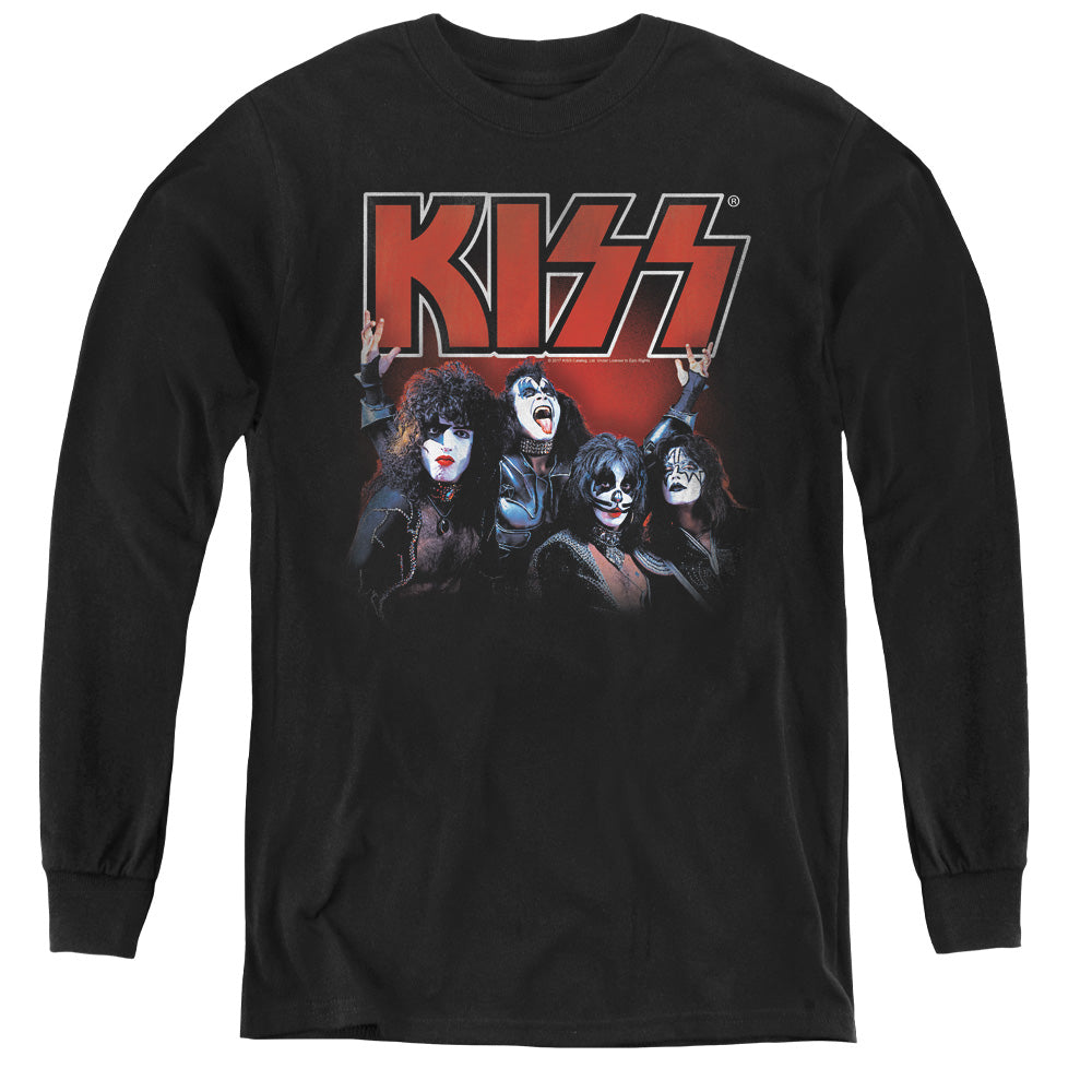 KISS Kings Long Sleeve Kids Youth T Shirt Black