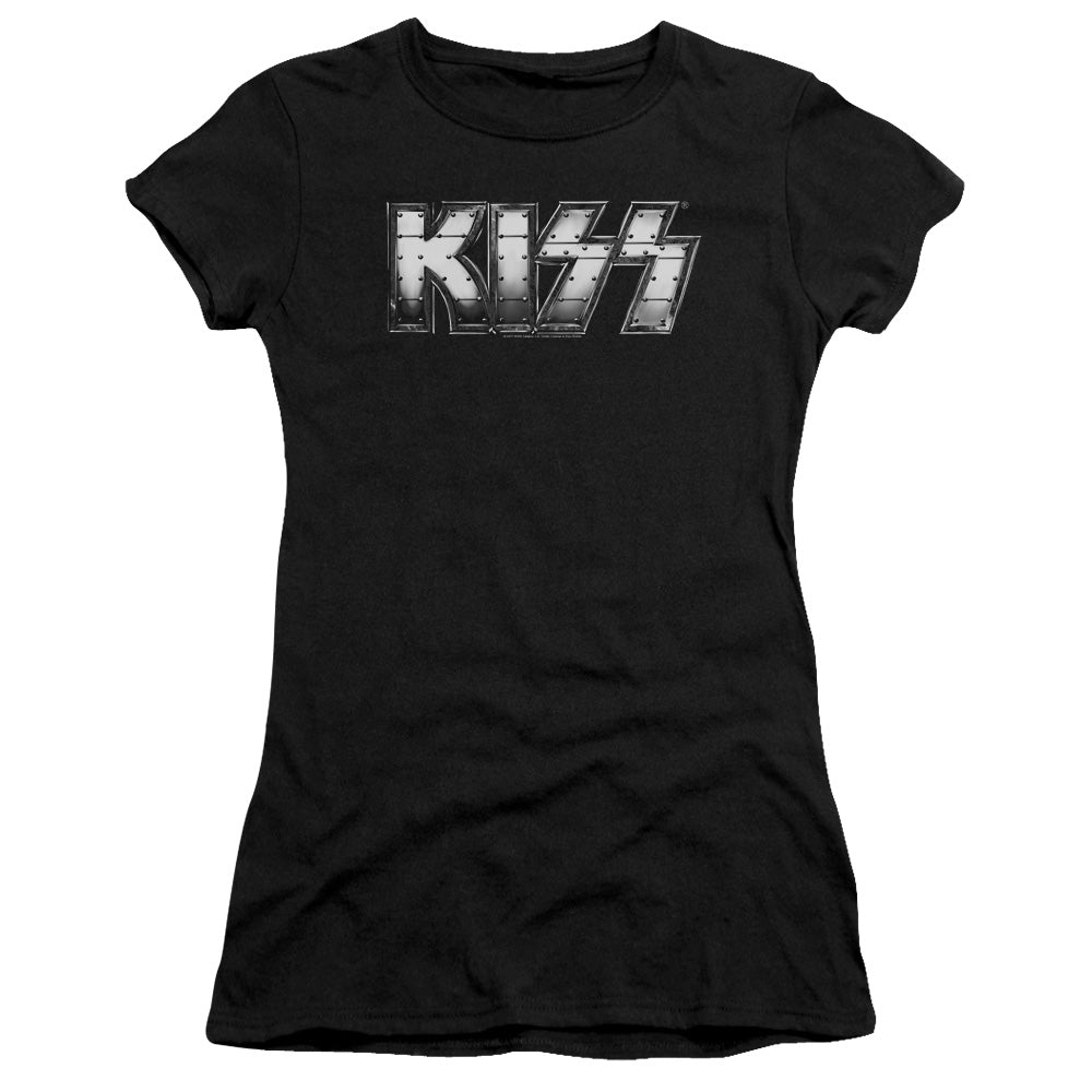 KISS Heavy Metal Junior Sheer Cap Sleeve Premium Bella Canvas Womens T Shirt Black