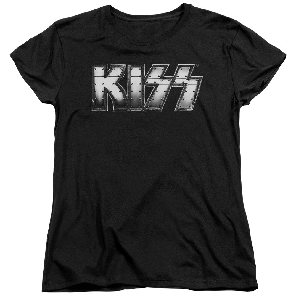 KISS Heavy Metal Womens T Shirt Black