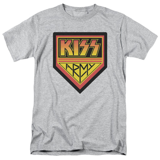 KISS Army Logo Mens T Shirt Athletic Heather