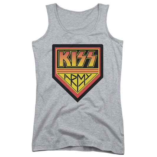 KISS Army Logo Womens Tank Top Shirt Athletic Heather