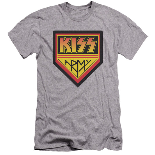 KISS Army Logo Premium Bella Canvas Slim Fit Mens T Shirt Athletic Heather