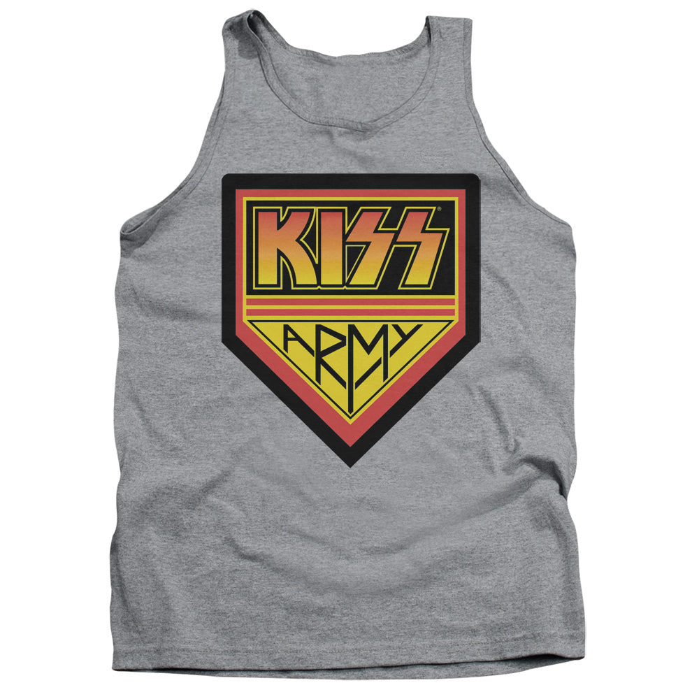 KISS Army Logo Mens Tank Top Shirt Athletic Heather