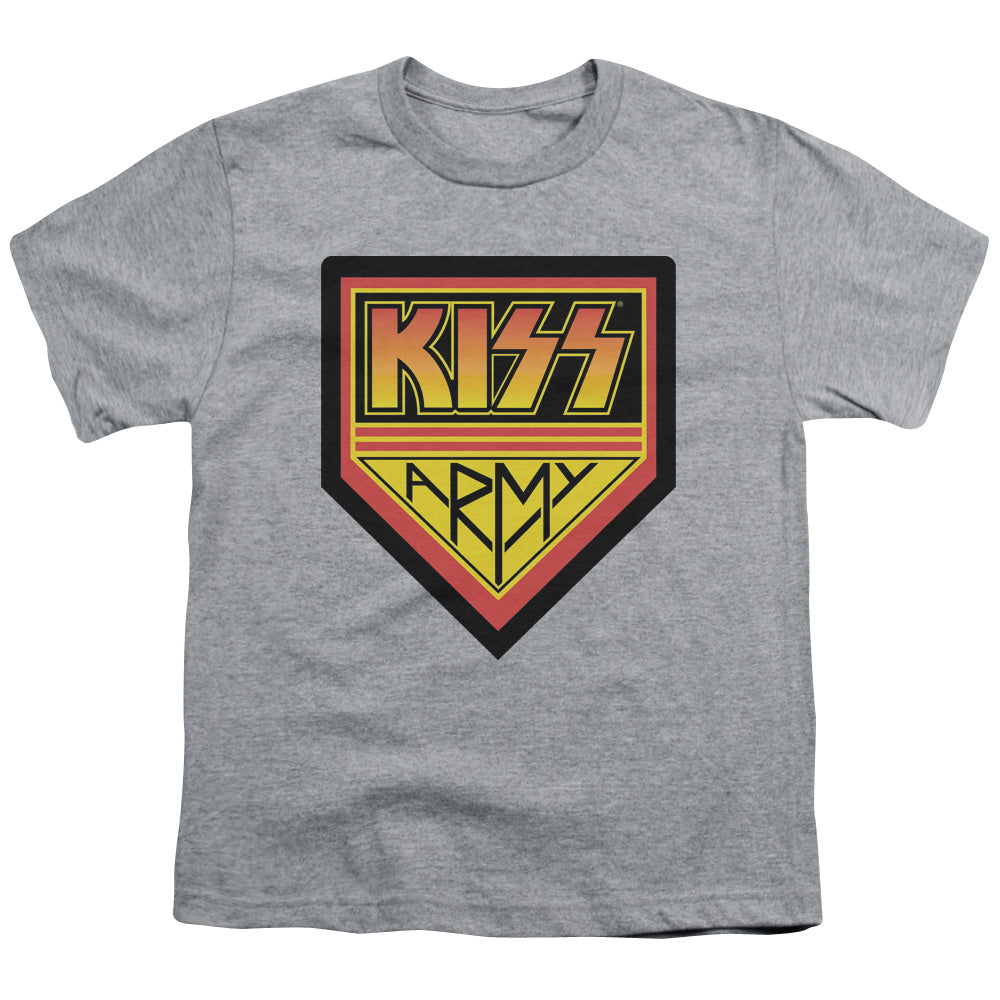 KISS Army Logo Kids Youth T Shirt Athletic Heather