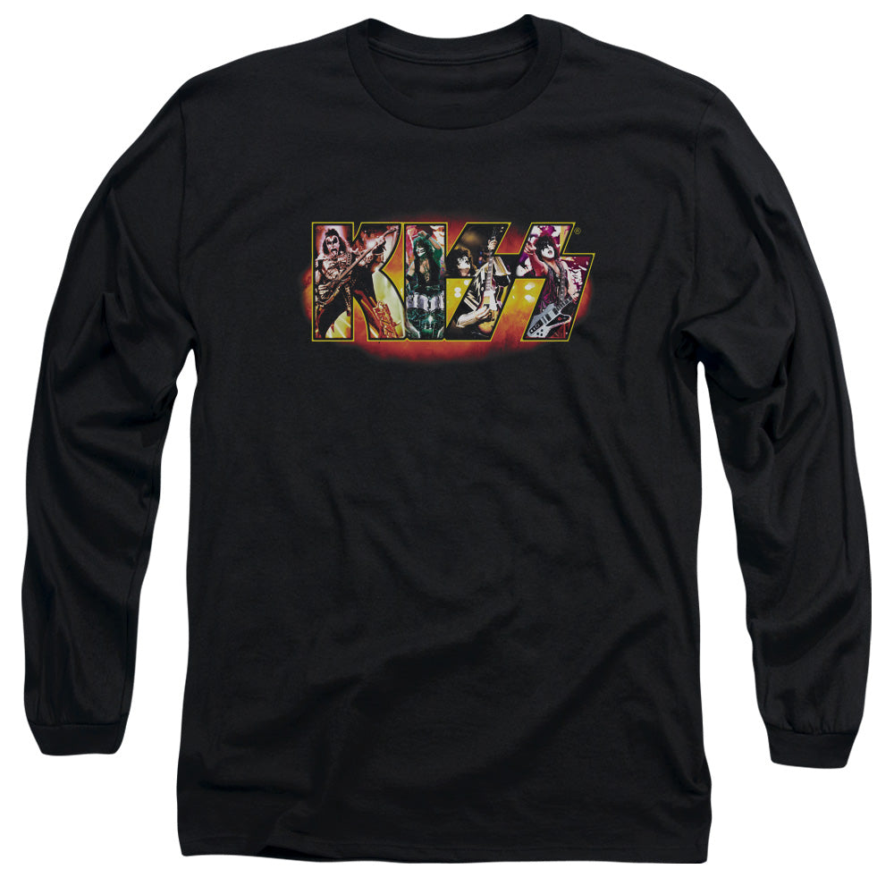 KISS Stage Logo Mens Long Sleeve Shirt Black