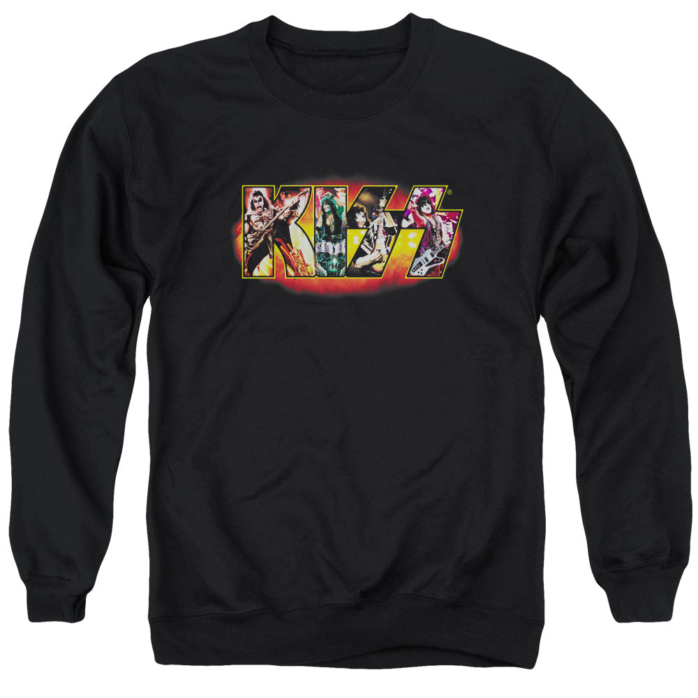 KISS Stage Logo Mens Crewneck Sweatshirt Black