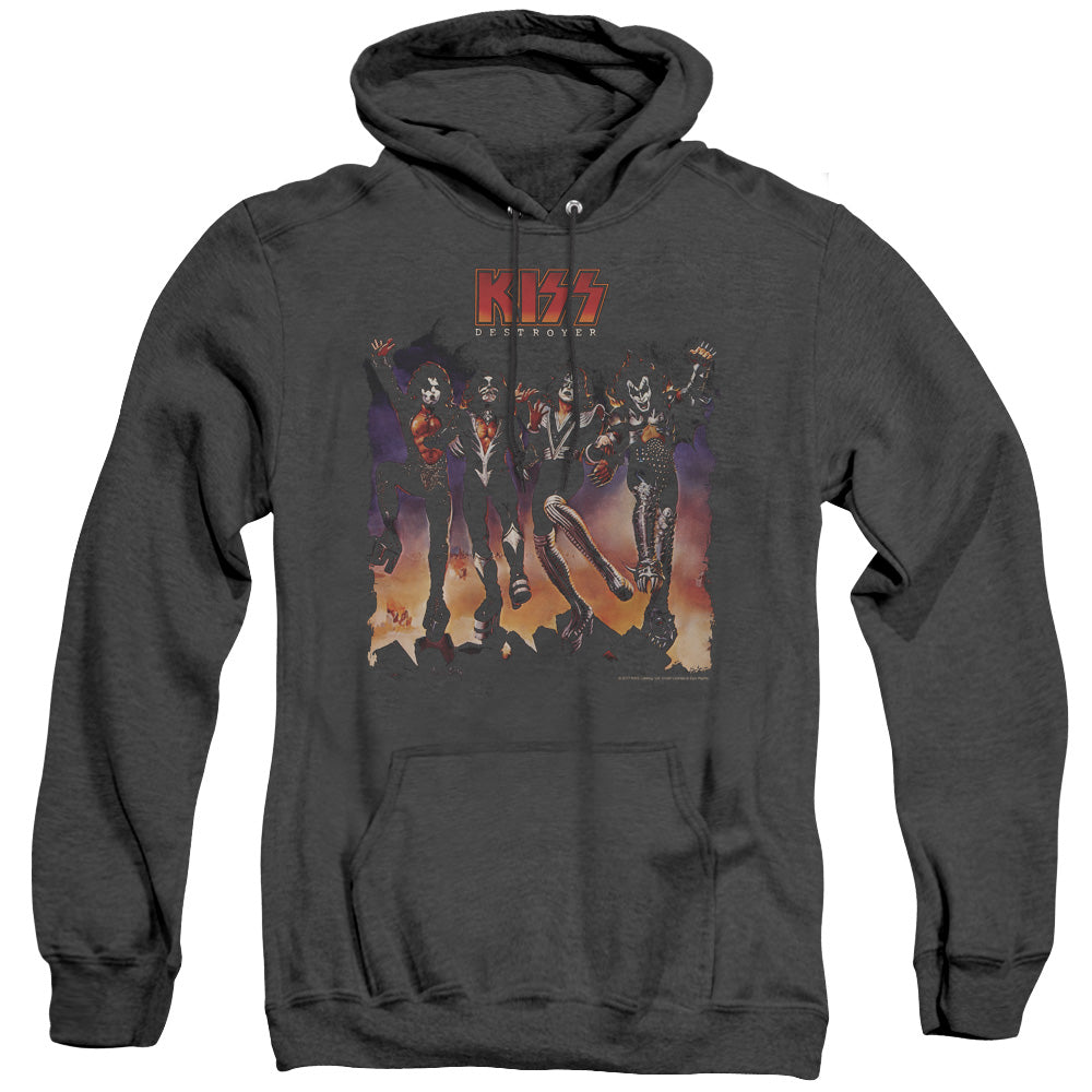 KISS Destroyer Cover Heather Mens Hoodie Black