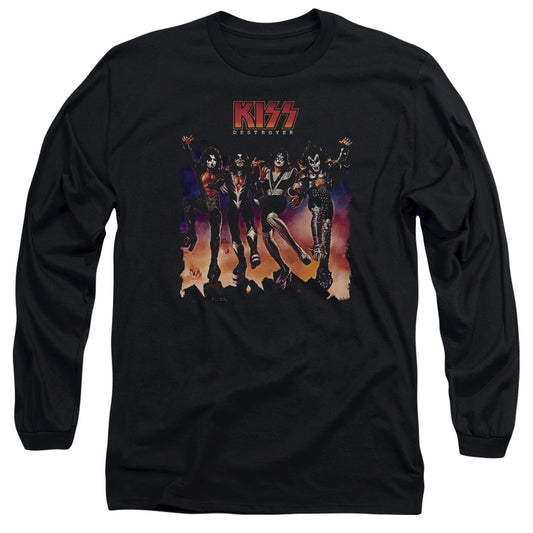 KISS Destroyer Cover Mens Long Sleeve Shirt Black