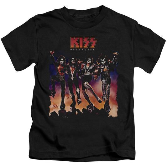 KISS Destroyer Cover Juvenile Kids Youth T Shirt Black